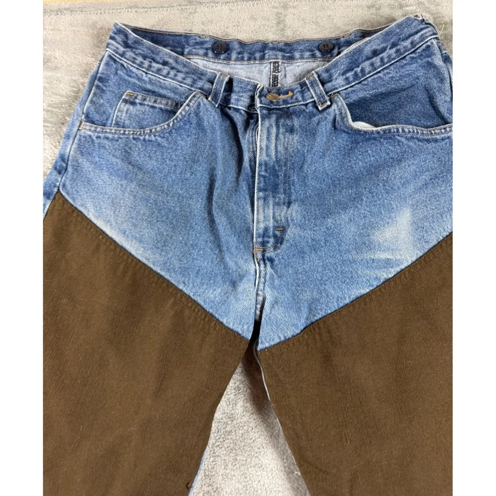 Wrangler ProGear Double Front Work Pants Mens 34x30 Denim Canvas Logger